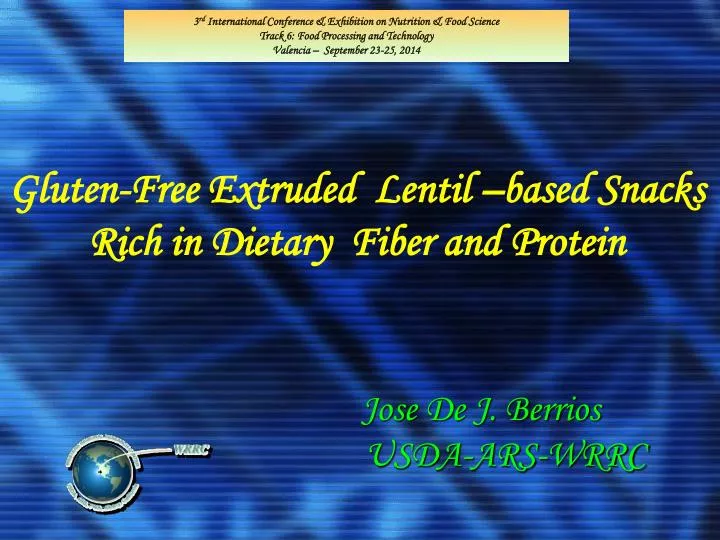 gluten free extruded lentil based snacks rich in dietary fiber and protein
