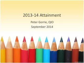 2013-14 Attainment