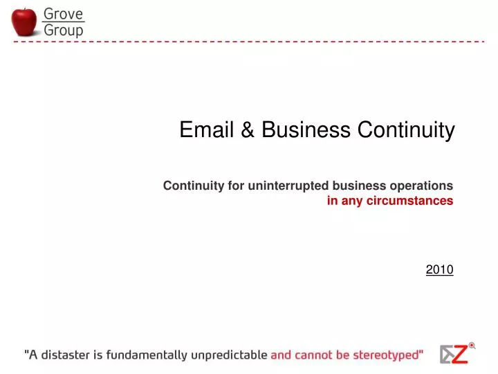 email business continuity