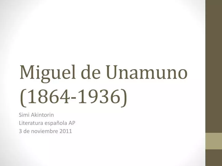 miguel de unamuno 1864 1936