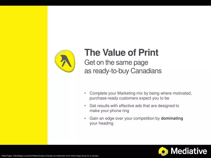 the value of print get on the same page as ready to buy canadians