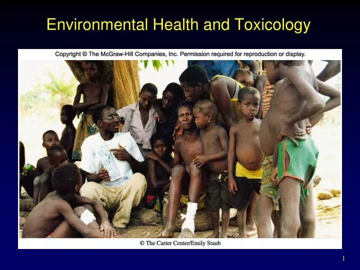 environmental health and toxicology