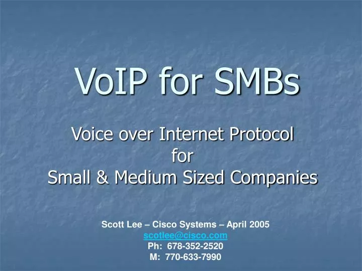 voip for smbs