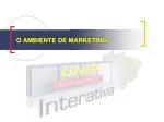 O AMBIENTE DE MARKETING - slide 1