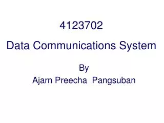4123702 Data Communications System