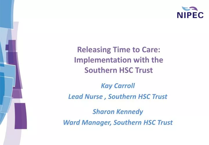 releasing time to care implementation with the southern hsc trust