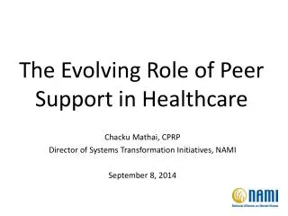 The Evolving Role of Peer Support in Healthcare