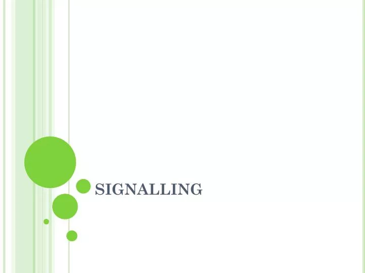 signalling
