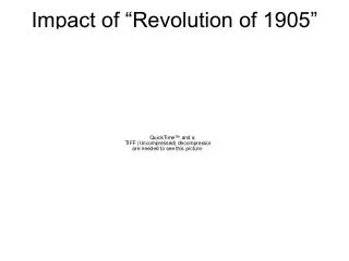 Impact of “Revolution of 1905”