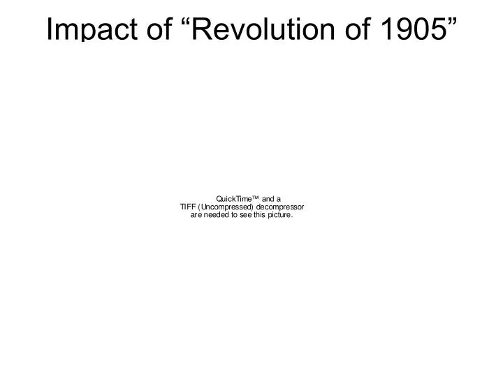 impact of revolution of 1905