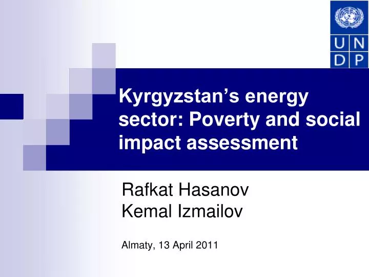 kyrgyzstan s energy sector poverty and social impact assessment