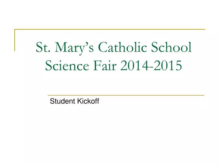 st mary s catholic school science fair 2014 2015