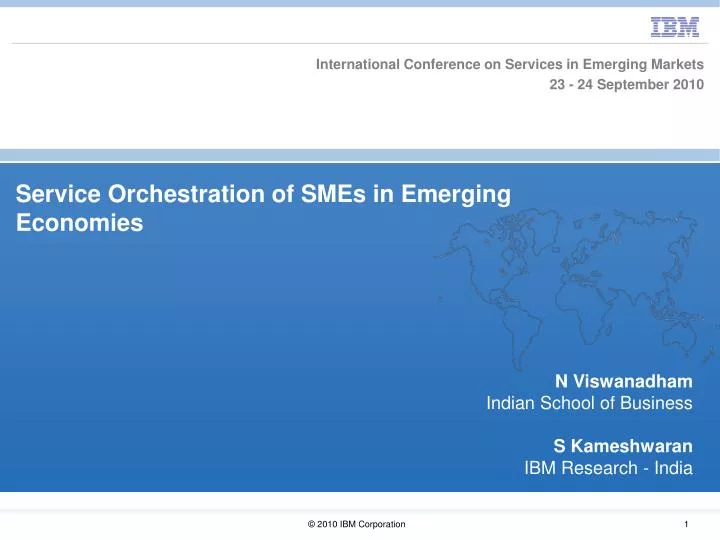 service orchestration of smes in emerging economies