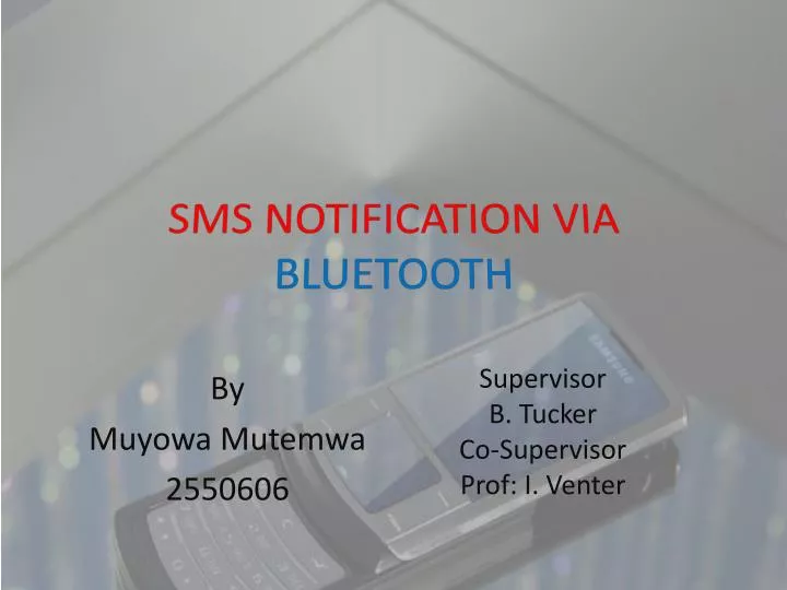 sms notification via bluetooth