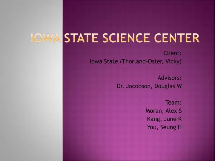 iowa state science center