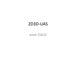 2D3D-UAS