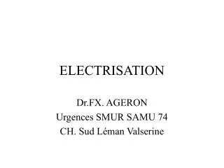 ELECTRISATION