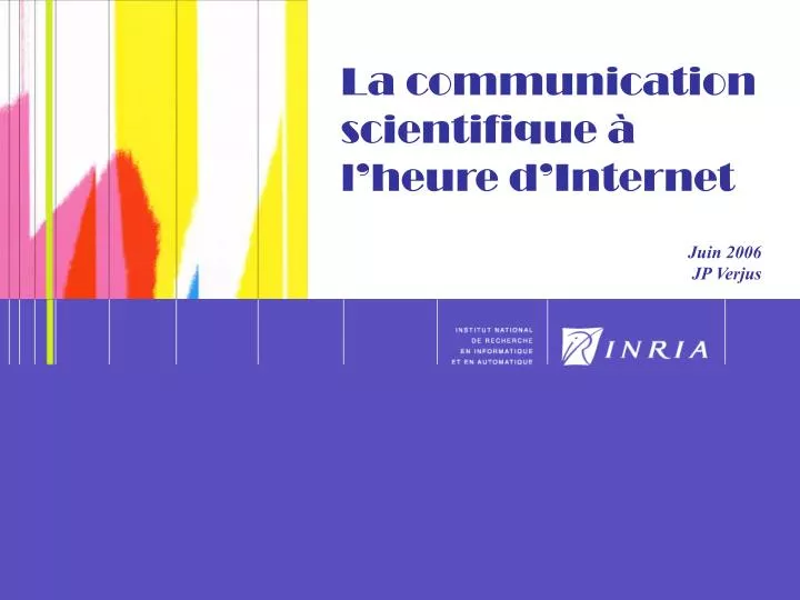 la communication scientifique l heure d internet