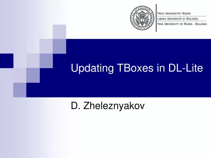 updating tboxes in dl lite