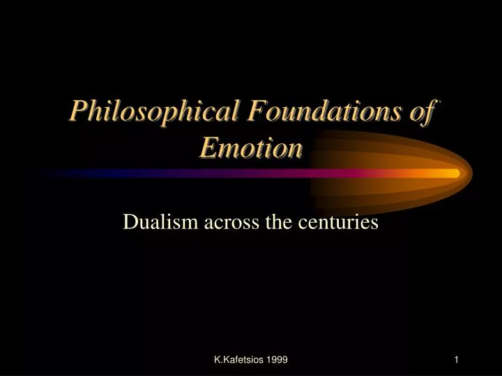 philosophical foundations of emotion