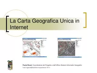 La Carta Geografica Unica in Internet