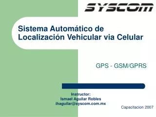 Sistema Automático de Localización Vehicular via Celular