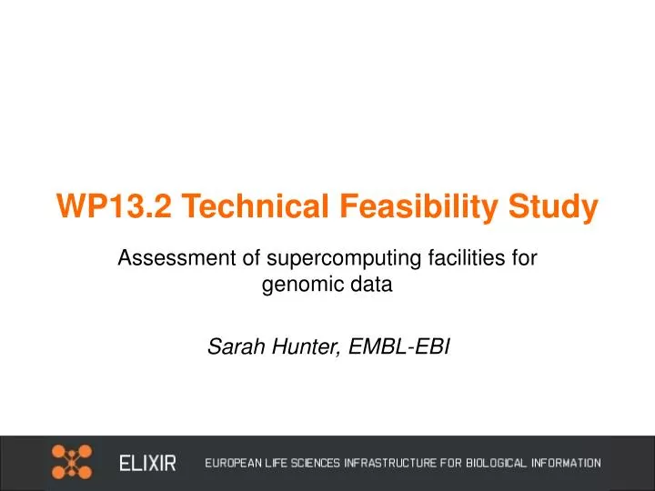 wp13 2 technical feasibility study