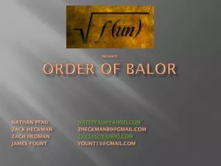 Order of Balor