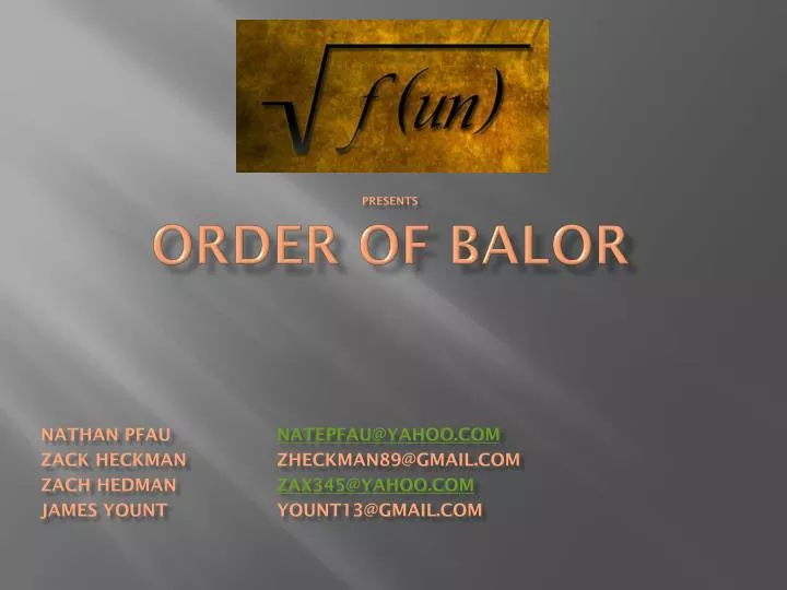 order of balor
