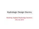 Hydrologic Design Storms