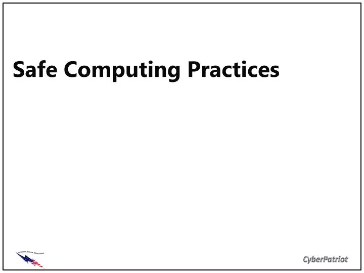 safe computing practices