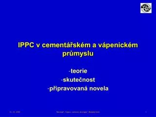 IPPC v cementářském a vápenickém průmyslu