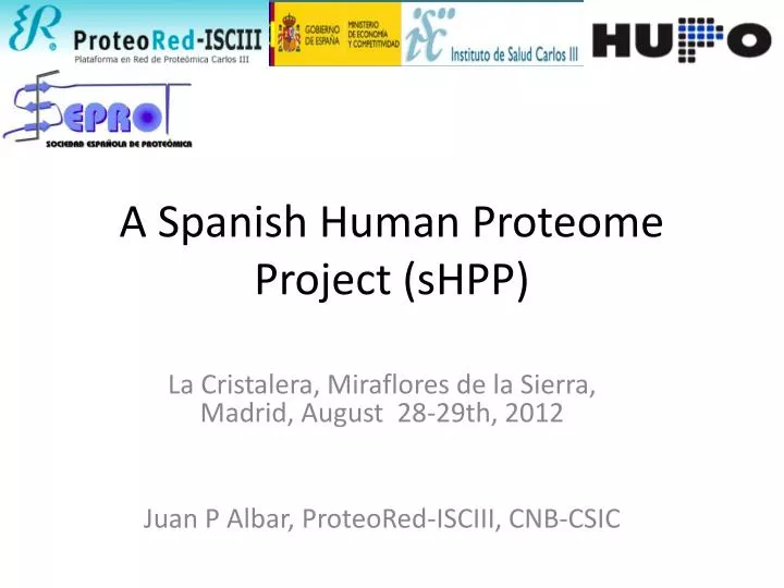 a spanish human proteome project shpp