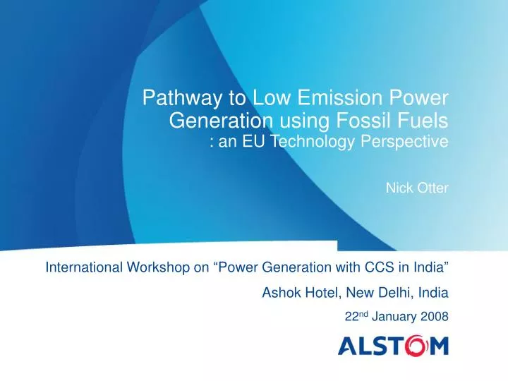 pathway to low emission power generation using fossil fuels an eu technology perspective
