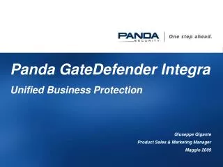 Panda GateDefender Integra Unified Business Protection Giuseppe Gigante