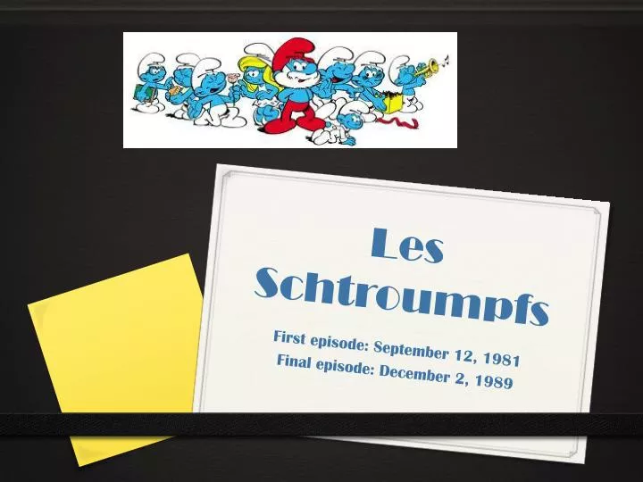 les schtroumpfs