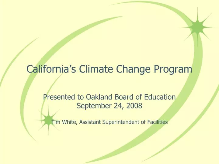 california s climate change program