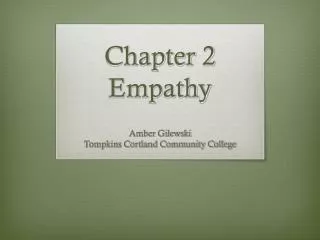 Chapter 2 Empathy