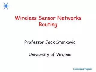Wireless Sensor Networks Routing
