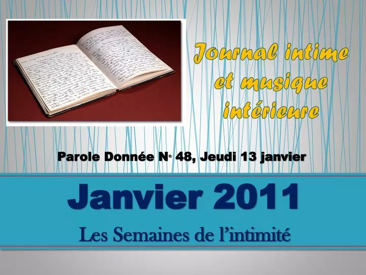 journal intime et musique int rieure