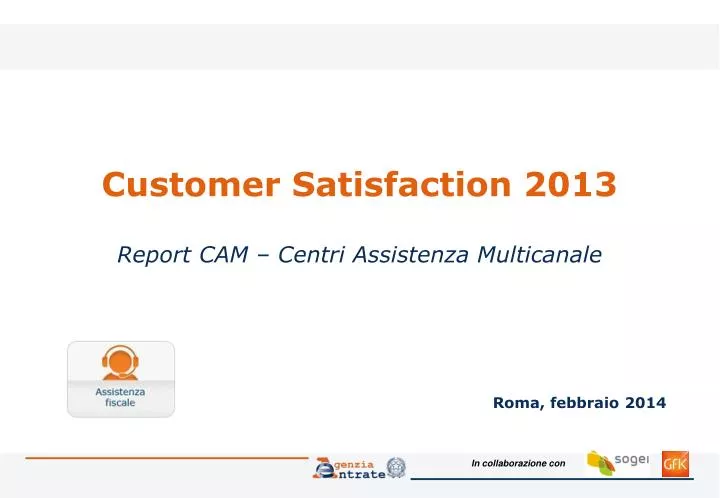 customer satisfaction 2013 report cam centri assistenza multicanale