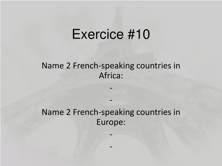 exercice 10