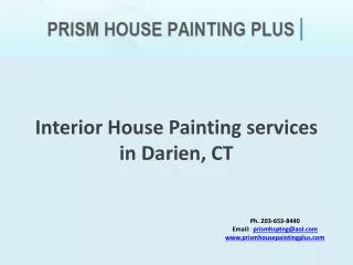 Interior House Painting services in Darien, CT