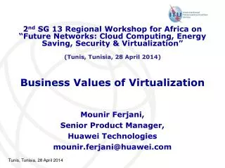 Business Values of Virtualization