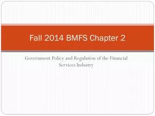 Fall 2014 BMFS Chapter 2