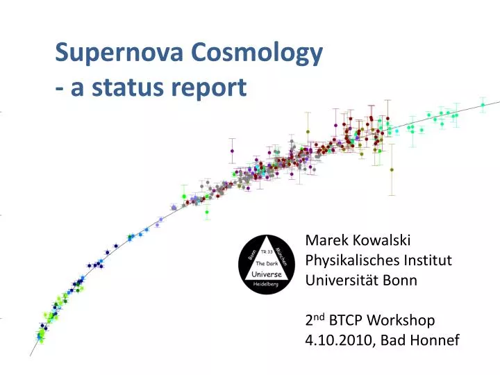 supernova cosmology a status report