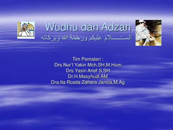 wudhu dan adzan