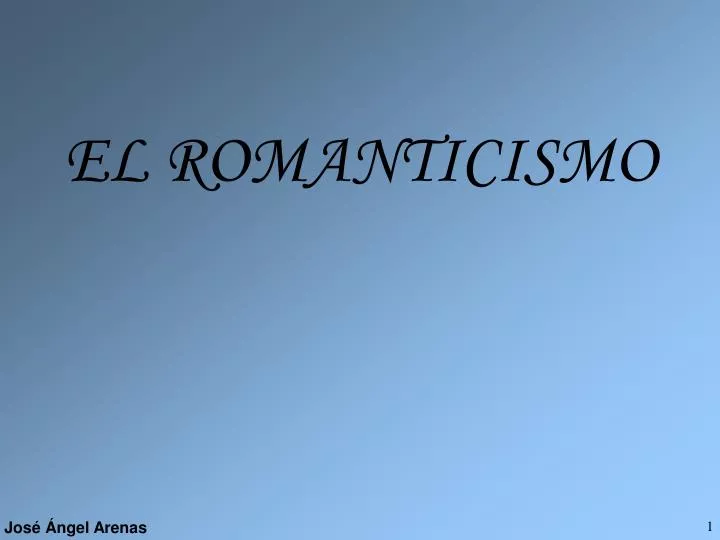 el romanticismo