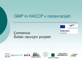 GMP in HACCP v restavracijah