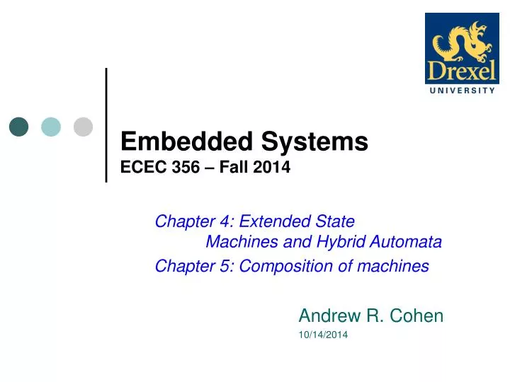 embedded systems ecec 356 fall 2014